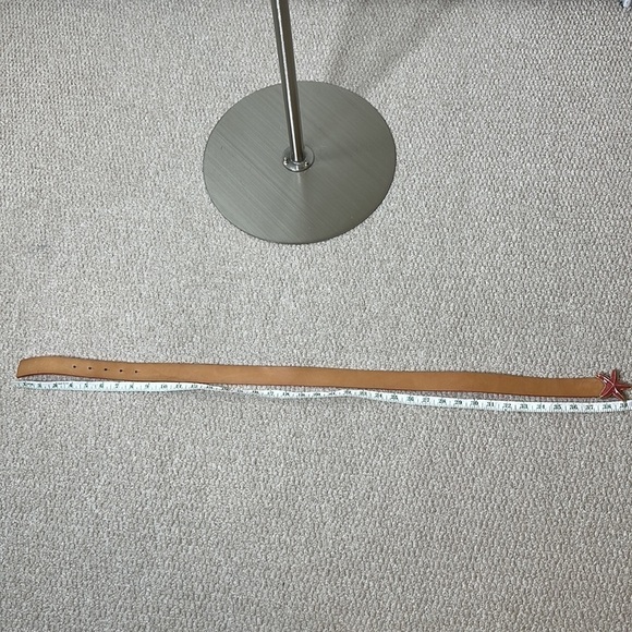 Talbots Leather Reversible Starfish Belt in Tan Orange Gold - Picture 6 of 7